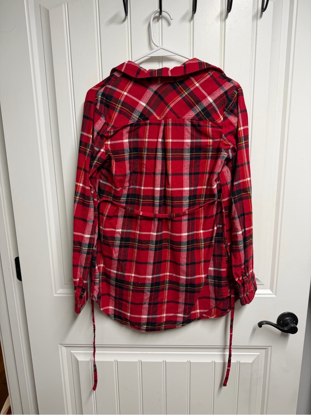 Isabel Maternity by Ingrid & Isabel Red Plaid Button-Down Maternity Shirt - Picture 2 of 3